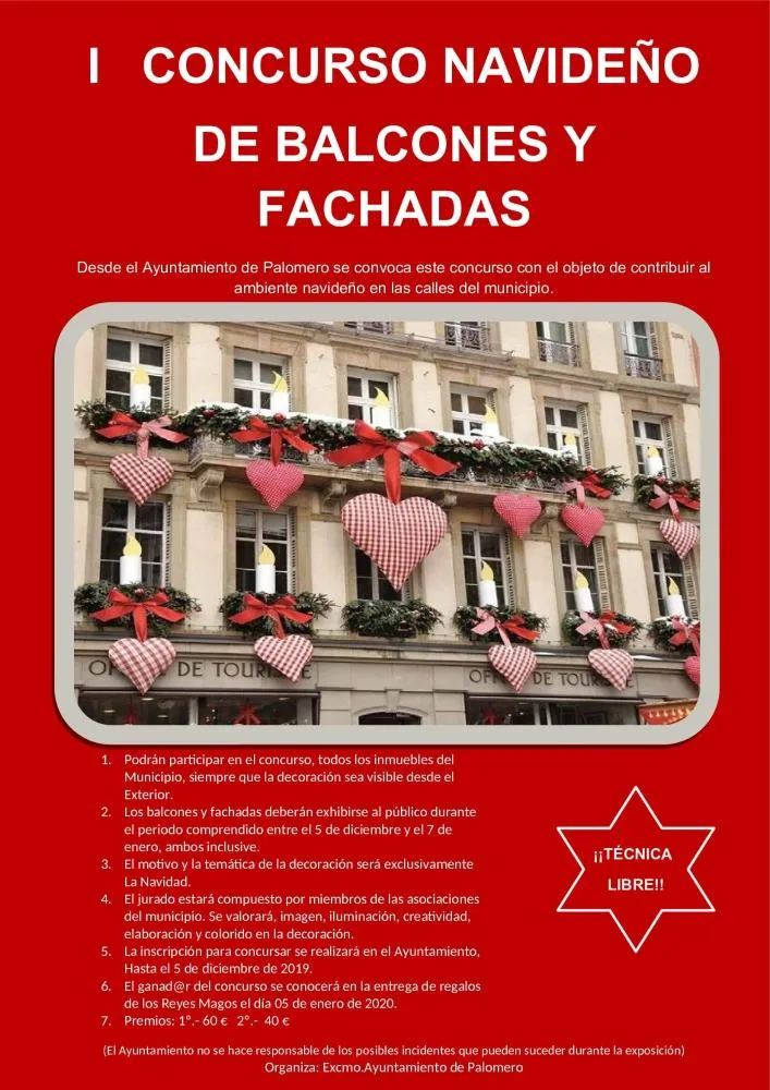 Palomero lanza el I Concurso de Decoración Navideña para balcones y fachadas