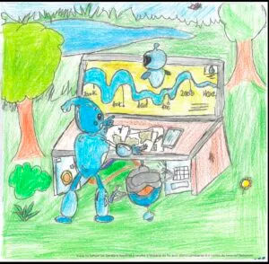 Roi Puga gana el IX Concurso de Dibujo Infantil de Augas do Louro en Mos