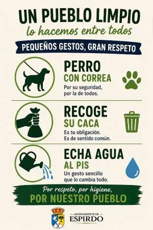 Espirdo recuerda la importancia de la limpieza y el cuidado de las mascotas en el municipio