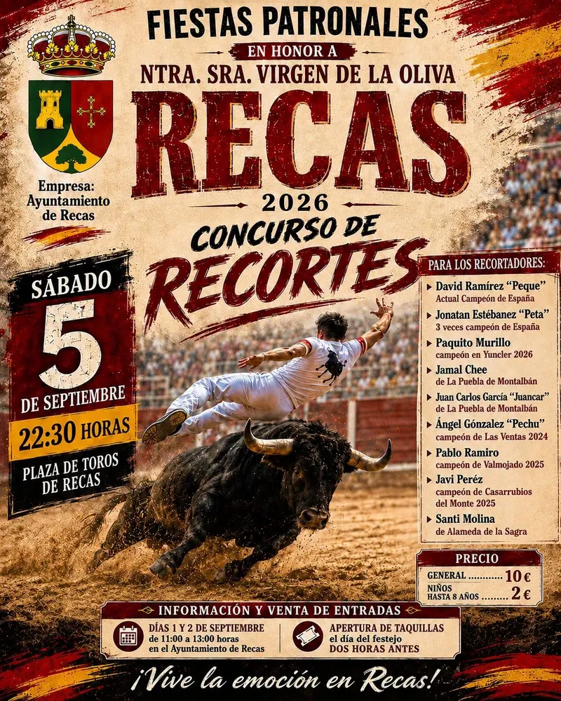 Recas celebra el Concurso de Recortes 2026 con los mejores recortadores nacionales