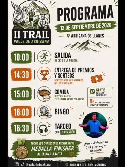 Llanes celebra la II Edición del Trail Valle de Ardisana el 12 de septiembre