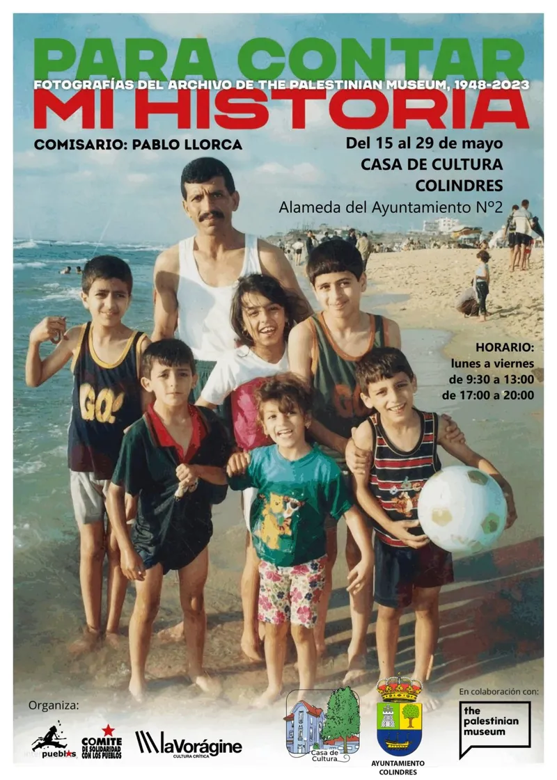 Colindres expone la vida cotidiana del pueblo palestino a través de la fotografía