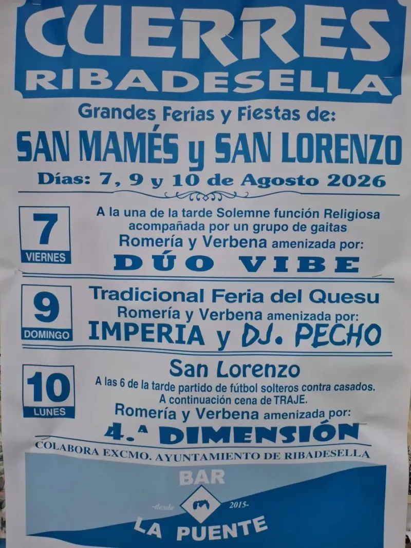 Cuerres celebra las Fiestas de San Lorenzo con actividades para todos los públicos