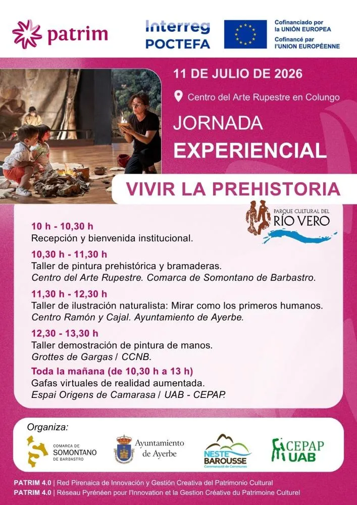 Colungo celebra el sábado una jornada para vivir la Prehistoria en familia