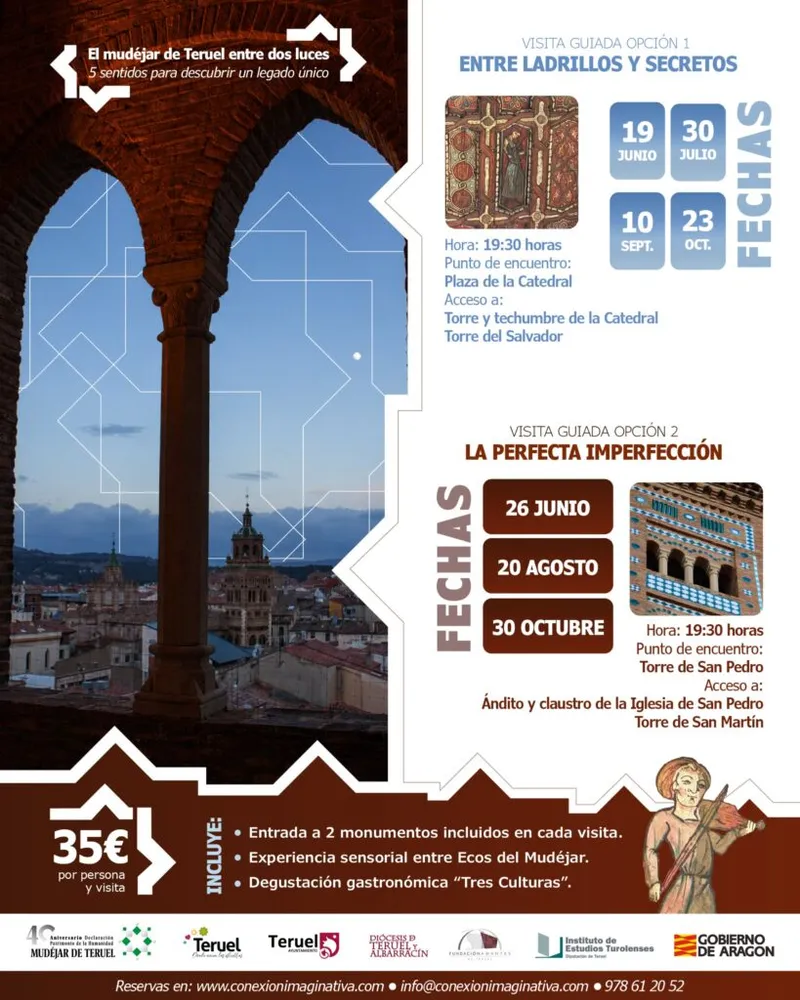 Teruel celebra 40 años de Patrimonio Mundial con visitas exclusivas al Mudéjar al atardecer