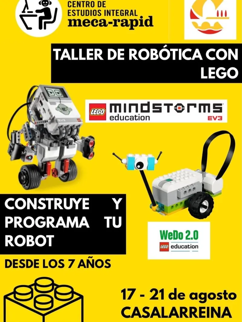 Casalarreina acoge un taller de robótica con LEGO para niños a partir de 7 años