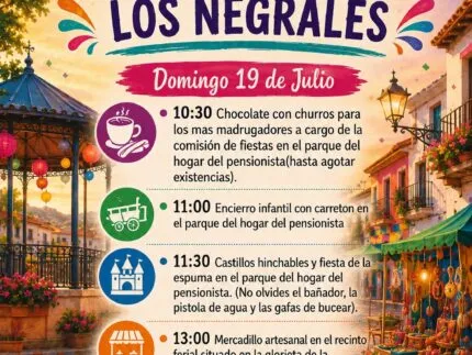 Alpedrete celebra las fiestas del Carmen con chocolate y churros en el parque del hogar del pensionista