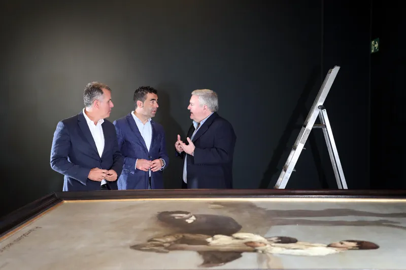 El cuadro 'A Derradeira Leición do Mestre' de Castelao llega a Pontevedra desde Buenos Aires