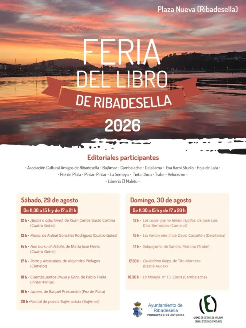 Ribadesella celebra su Feria del Libro con autores y novedades editoriales