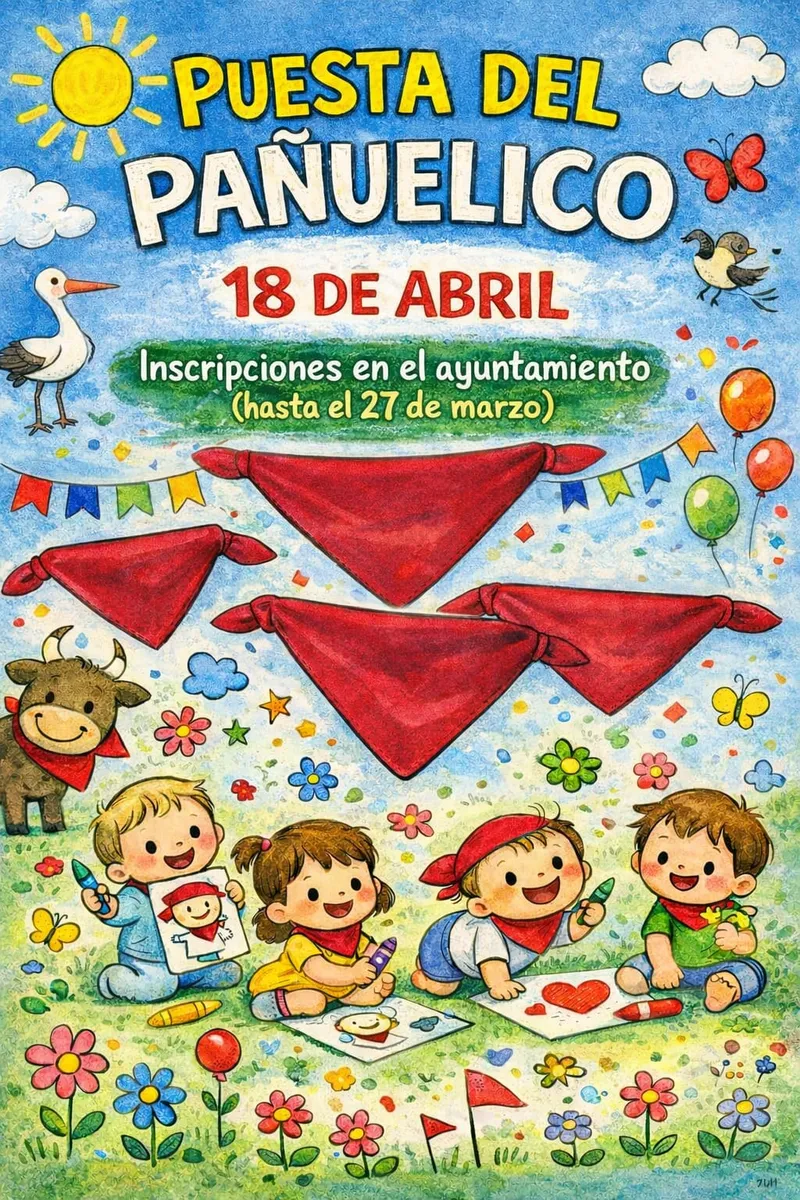 Tauste impone el pañuelo de fiestas a los nacidos en 2025 el 18 de abril