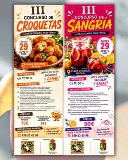 Recas celebra sus fiestas con concursos de croquetas y sangría