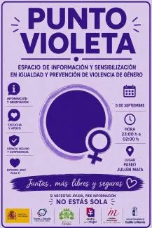 Ocaña instala un Punto Violeta para la prevención de la violencia de género en sus fiestas