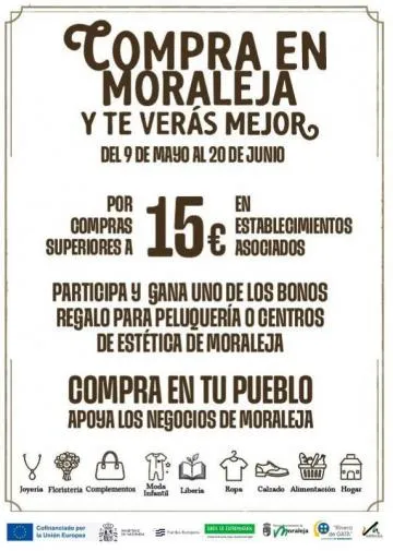 Moraleja premia las compras locales con sorteo de bonos regalo