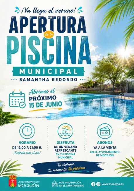 Abre la piscina municipal de Mocejón para la temporada de verano