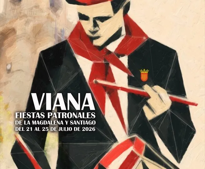 Ángel Liger y Lia Zúñiga ganan el concurso de carteles de las fiestas de Viana 2026