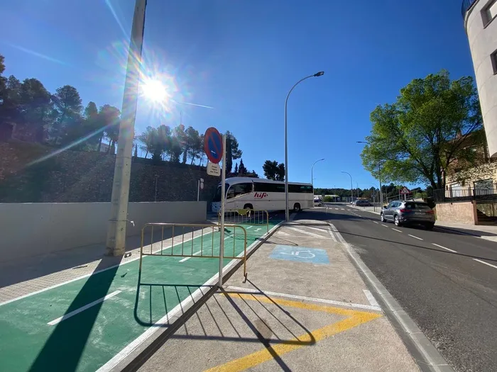 Alcañiz mejora el entorno de la Estación de Autobuses con 40 nuevas plazas de aparcamiento
