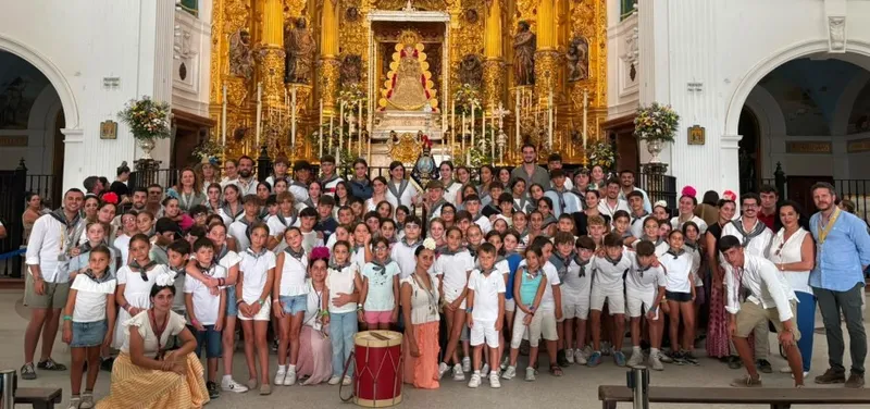 90 niños de Tomares disfrutan de las colonias de verano en la Aldea del Rocío