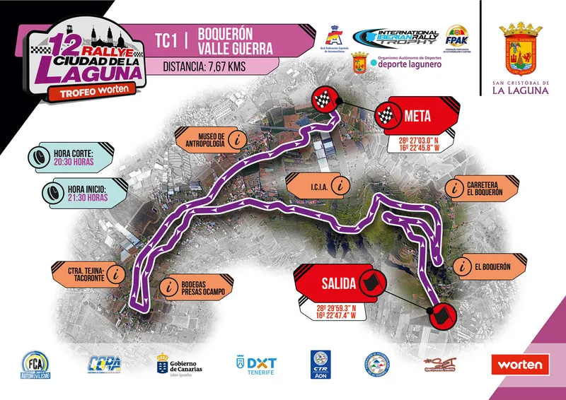 Tacoronte se prepara para los cortes de tráfico del Rallye Ciudad de La Laguna