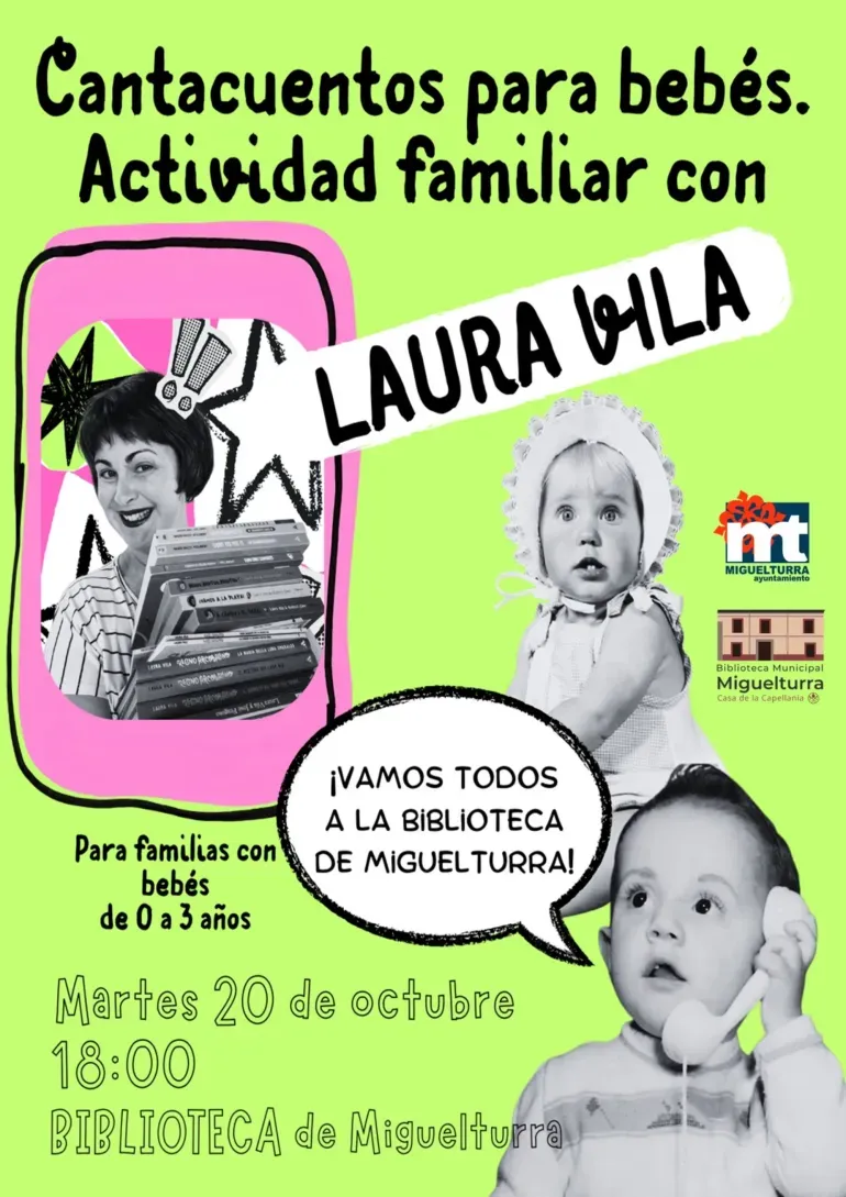 Miguelturra celebra el Día de la Biblioteca con un cantacuentos para bebés