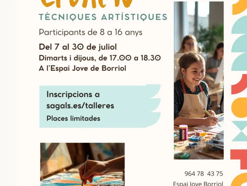 Verano de conciliación: actividades para familias con menores en Borriol