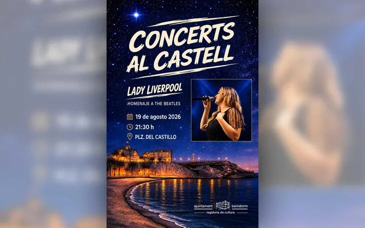 Lady Liverpool rinde homenaje a The Beatles en el cierre de 'Concerts al Castell' de Benidorm
