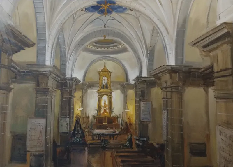 Santibáñez de la Peña celebra una década del Certamen Nacional de Pintura "Virgen del Brezo"