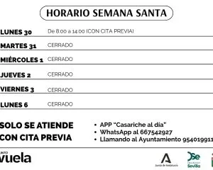 Casariche ajusta servicios y horarios por la Semana Santa