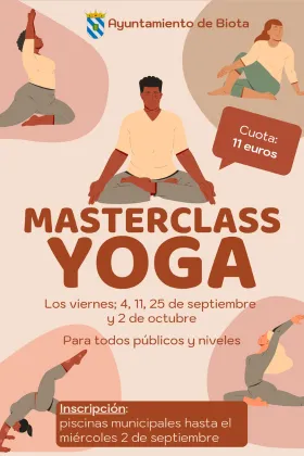Biota organiza clases de yoga gratuitas en las piscinas municipales