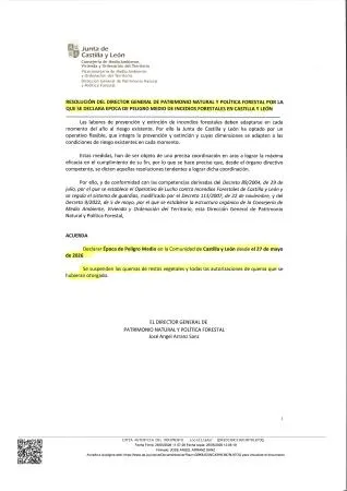 Castilla y León entra en época de peligro medio de incendios forestales