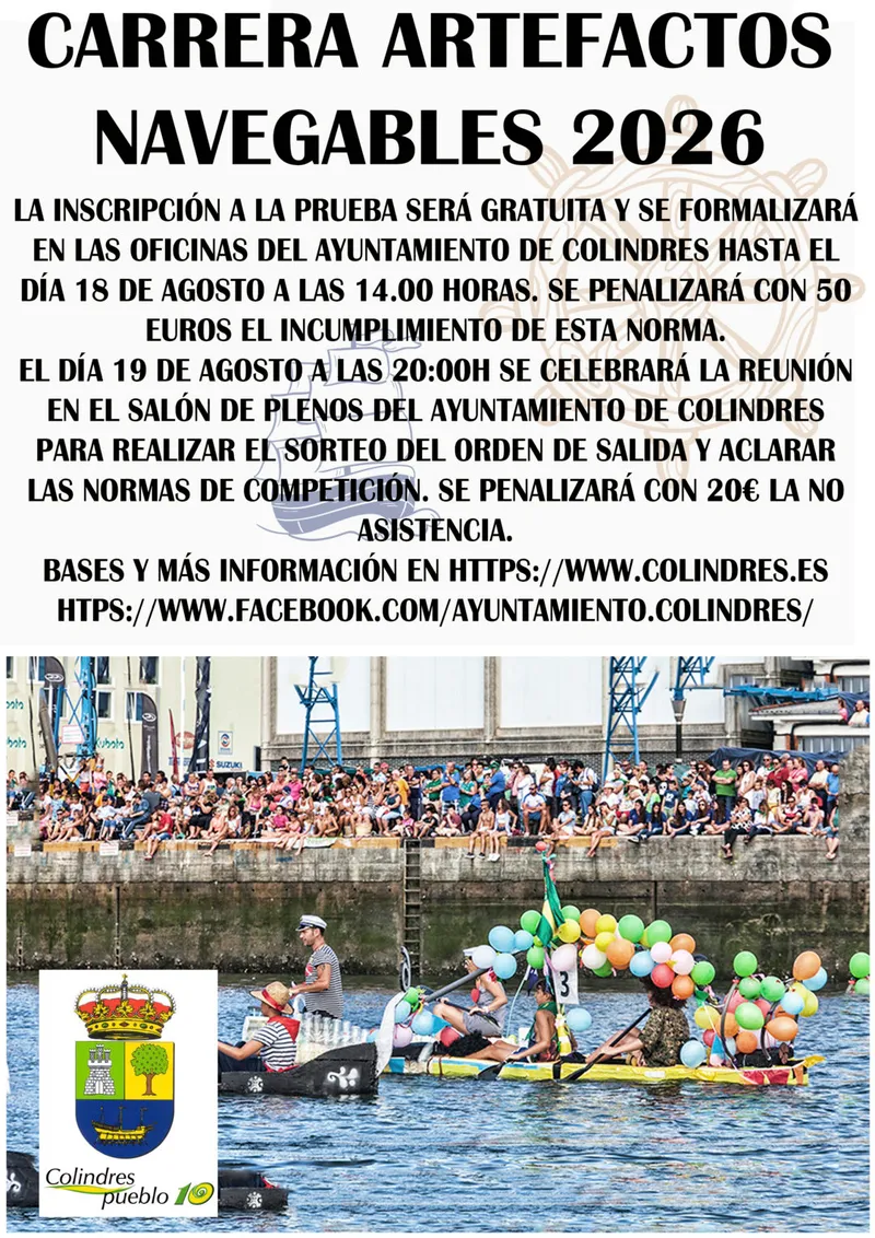 Colindres lanza el concurso de artefactos navegables con premios de hasta 290 euros