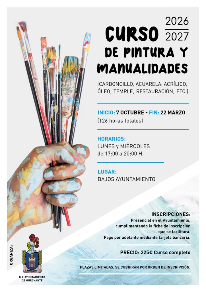Murchante abre inscripciones para el curso de Pintura y Manualidades 2026-27
