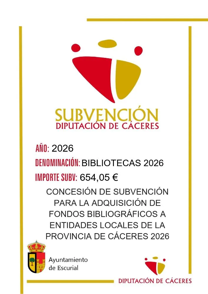 Villamesías convoca subvenciones para bibliotecas en 2026