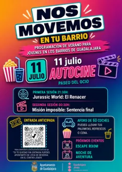 Guadalajara celebra el verano con autocine gratuito para jóvenes