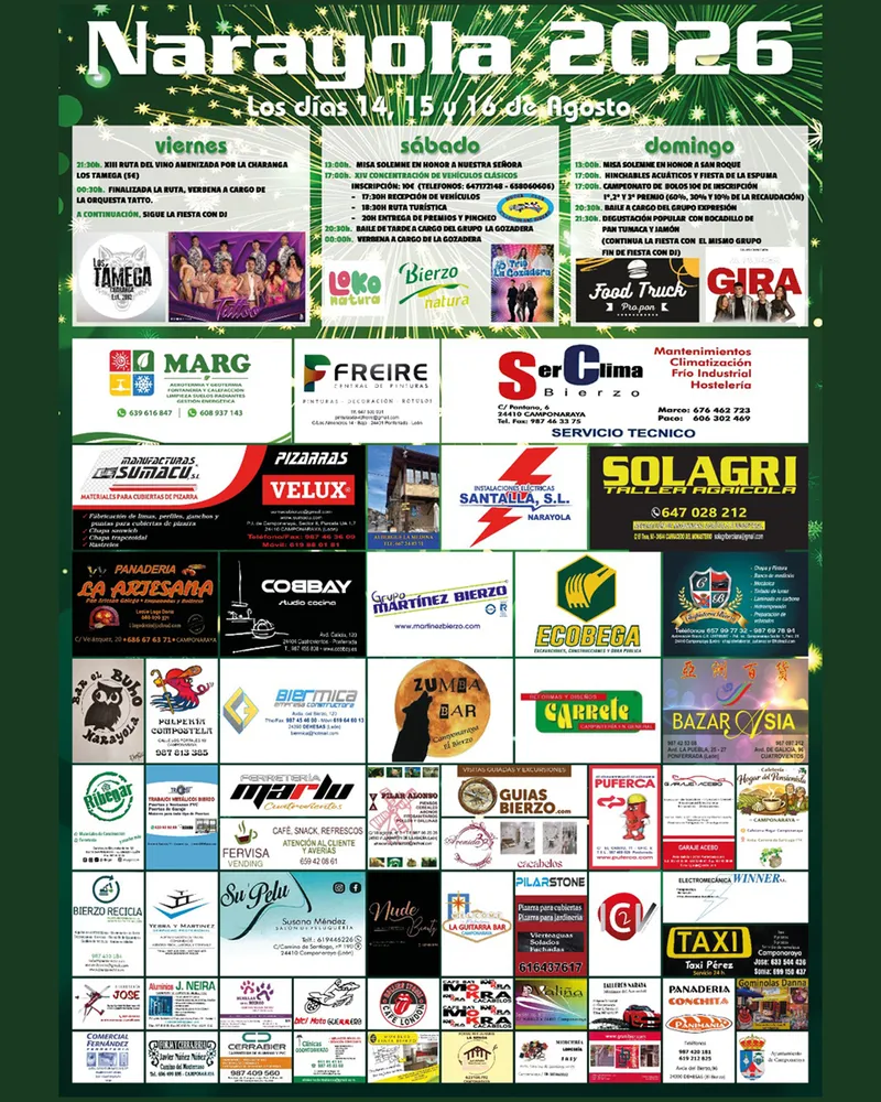 Camponaraya celebra las fiestas de Narayola del 14 al 16 de agosto