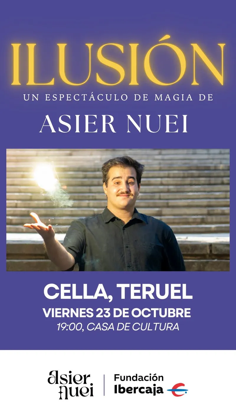 Asier Nuei protagoniza una charla en la Casa de Cultura de Cella el 23 de octubre