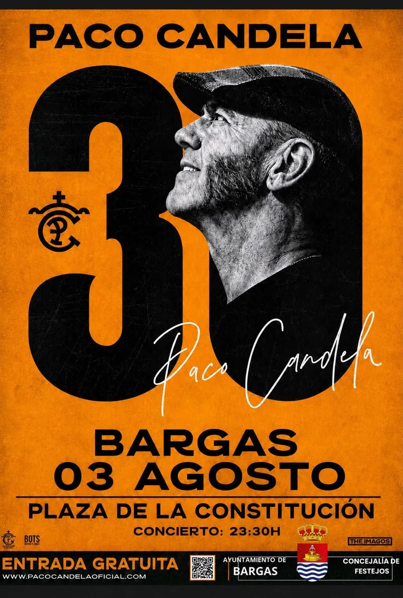 Paco Candela ofrecerá un concierto gratuito en Bargas el 3 de agosto
