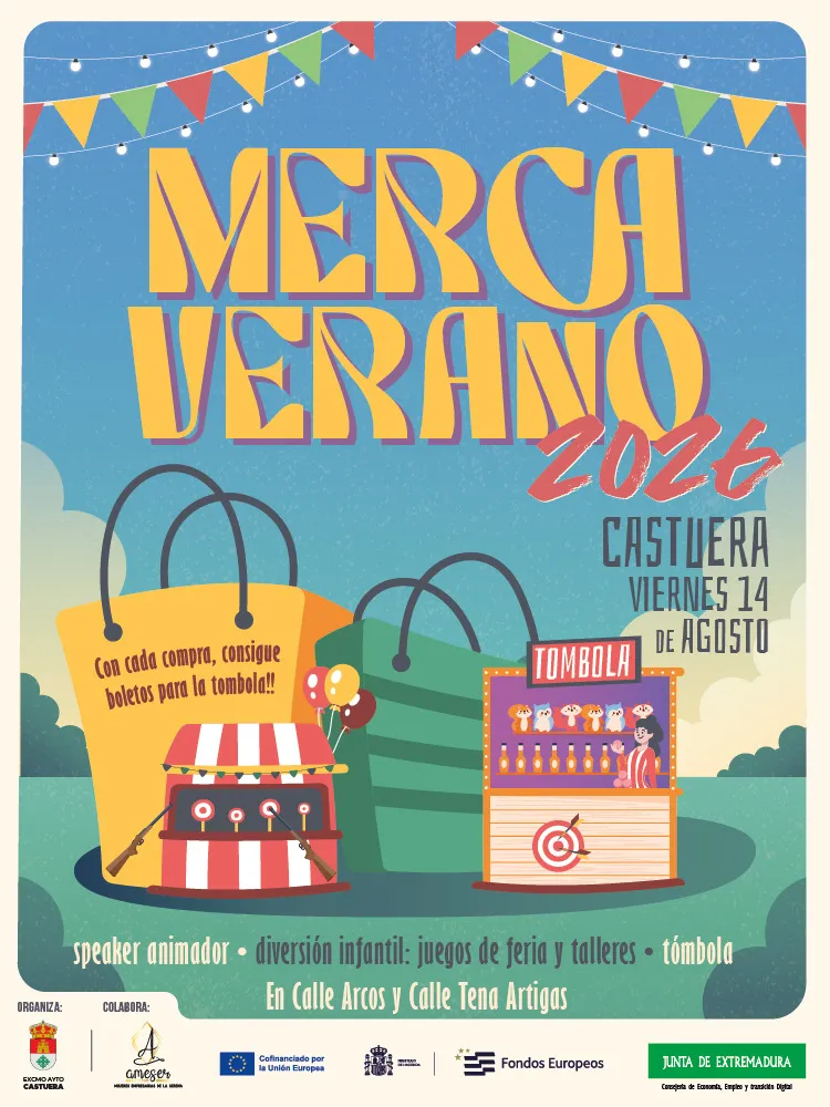 Castuera celebra el Mercaverano 2026 con un mercado de verano el 14 de agosto