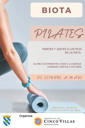 Biota abre inscripciones para clases de Pilates en La Pista