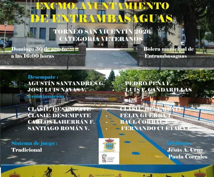 Torneo de Bolos 'Veteranos' San Vicentín en Entrambasaguas