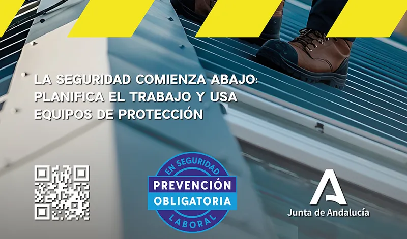 La Junta de Andalucía lanza una campaña para prevenir caídas mortales desde cubiertas ligeras