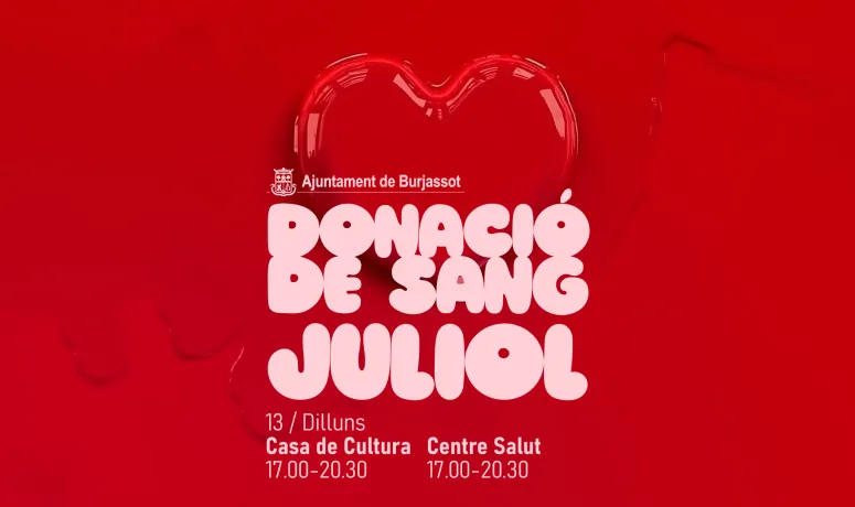 Burjassot acoge una nueva jornada de donación de sangre el 13 de julio