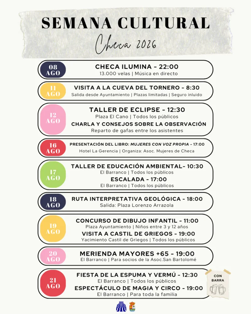 Checa celebra su Semana Cultural del 8 al 21 de agosto con un programa variado