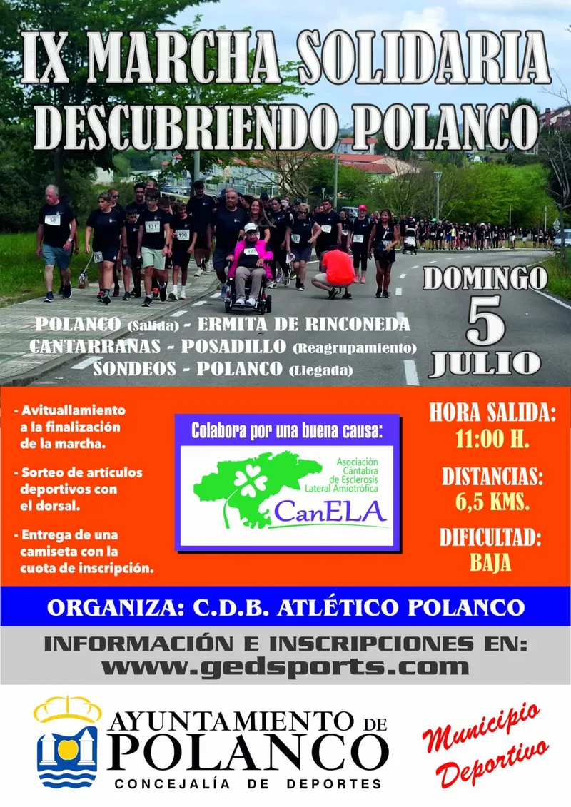 IX Marcha solidaria 'Descubriendo Polanco' a beneficio de CanELA