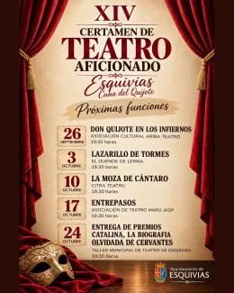 Esquivias celebra la XIV edición del Certamen de Teatro Aficionado «Cuna del Quijote»