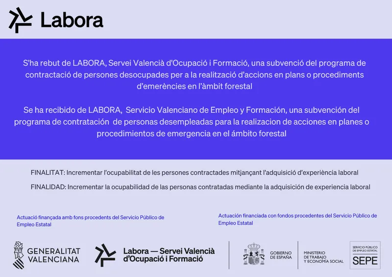Ayódar impulsa la contratación de desempleados para emergencias forestales