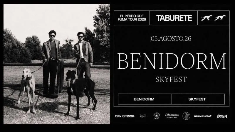 El grupo Taburete actuará en Benidorm el 5 de agosto dentro del SkyFest