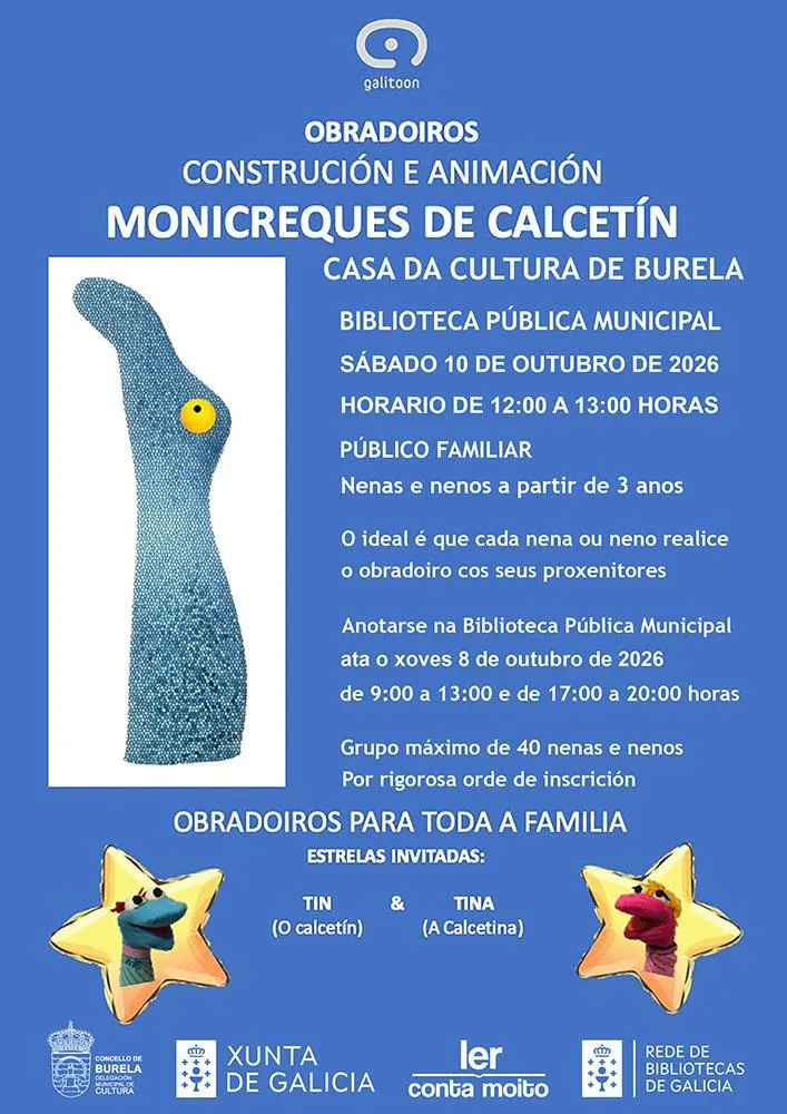 Burela celebra el Día del Libro con títeres y teatro infantil
