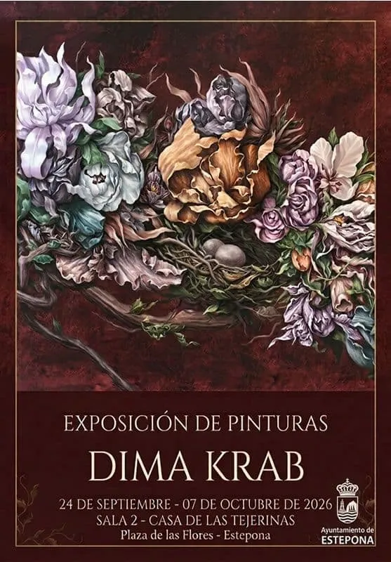 Estepona acoge la exposición pictórica 'Mira Flores' del artista ucraniano Dima Krab