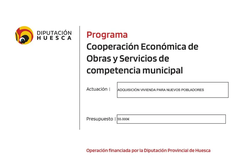 Estada impulsa la repoblación con viviendas para nuevos pobladores