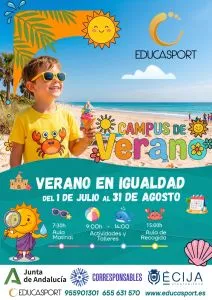 Écija abre el plazo para solicitar las plazas de los campamentos Corresponsables de verano